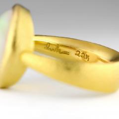 Devta Doolan Fine Mexican Crystal Opal 22k Gold One of a Kind Ring Devta Doolan 2024 - 4711200