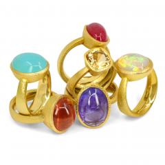 Devta Doolan Fine Mexican Crystal Opal 22k Gold One of a Kind Ring Devta Doolan 2024 - 4711212