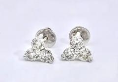 Diamond 3 Stud earrings w screw back 1 50 Carats - 3462032