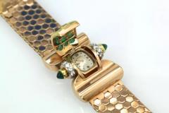 Diamond Emerald Covered Wristwatch - 3448793
