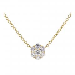 Diamond Fiore Cluster Pendant - 3952496