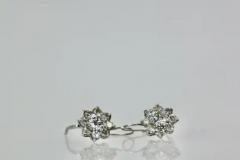 Diamond Flower Earrings 18K - 3455093