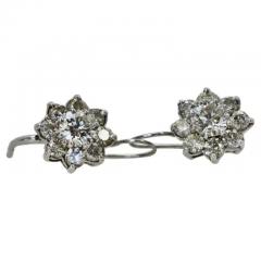 Diamond Flower Earrings 18K - 3455099