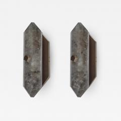 Diamond Form Smoky Rock Crystal Sconces by Phoenix - 2038586