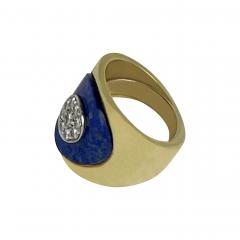 Diamond Lapis Ring - 3099082