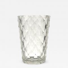 Diamond Pattern Crystal Vase circa 1960 - 3391068