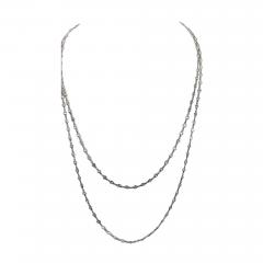 Diamond Platinum Diamond Long Chain 7 Carats Color F Clarity VS - 3471644