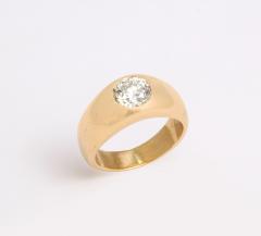 Diamond and 18 k Gold Gypsy Ring - 2160335