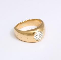 Diamond and 18 k Gold Gypsy Ring - 2160336