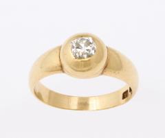 Diamond and 18 kt Gold Ring - 1122062