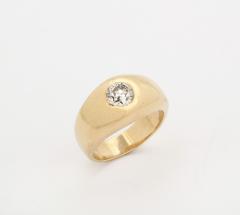 Diamond and Gold Gypsy Ring - 3529240