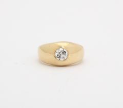 Diamond and Gold Gypsy Ring - 3529243