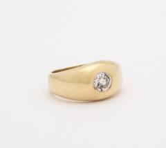 Diamond and Gold Gypsy Ring - 3529244