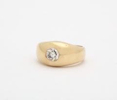 Diamond and Gold Gypsy Ring - 3529248