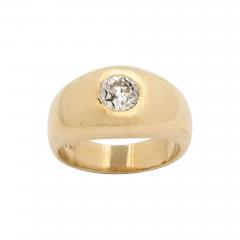 Diamond and Gold Gypsy Ring - 3531186
