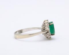 Diamond and Natural Emerald Gold Ring - 2838079