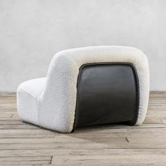 Diego Mattu Diego Mattu Pair of Armchairs Mod Mal for 1p in White Fabric - 4034367