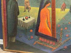 Diego Rivera MONUMENTAL FANTASTICAL MULTI FIGURE SURREALIST PAINTING 1940S - 4695528