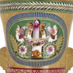 Dihl et Gu rhard et Gu rhard Two Empire period gilt porcelain vases by Dihl et Gu rhard - 3928232