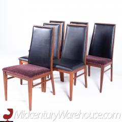 Dillingham Mid Century Highback Walnut Dining Chair Set of 6 - 2575370