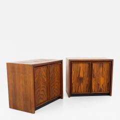 Dillingham Mid Century Pecky Cyprus Nightstands A Pair - 2360658