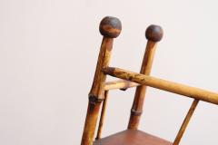 Diminutive Antique Aesthestic Movement Bamboo Three Tier Shelf Etagere Bookcase - 4365617