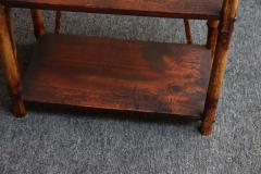 Diminutive Antique Aesthestic Movement Bamboo Three Tier Shelf Etagere Bookcase - 4365620