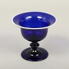 Diminutive Cobalt Blue Blown Glass Compote - 4212650