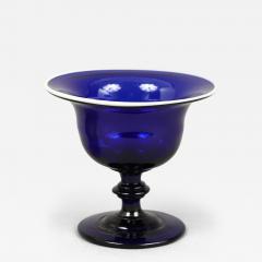 Diminutive Cobalt Blue Blown Glass Compote - 4214235