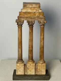 Diminutive Italian Grand Tour Model of Ruins Sienna Marble Statue Sculpture - 2999347