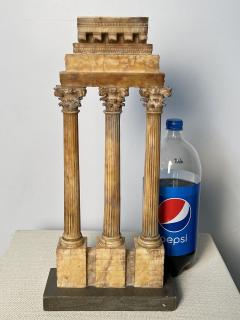 Diminutive Italian Grand Tour Model of Ruins Sienna Marble Statue Sculpture - 2999359