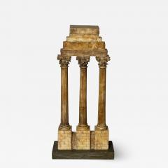 Diminutive Italian Grand Tour Model of Ruins Sienna Marble Statue Sculpture - 3002293