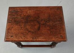 Diminutive James II Bobbin Oak Table - 2886924