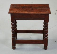 Diminutive James II Bobbin Oak Table - 2886925