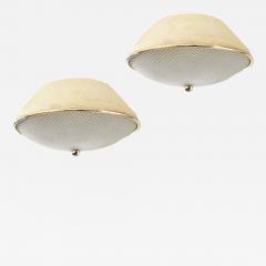 Diminutive Mid Century Flush Mounts - 952784