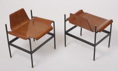 Diminutive Pair of Sinuous Side Chairs in Pressed Wood Italy 1960s - 3036530