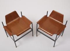 Diminutive Pair of Sinuous Side Chairs in Pressed Wood Italy 1960s - 3036534