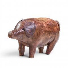 Dimitri Omersa Dimitri Omersa Mid Century English Leather Pig Ottoman - 4593129