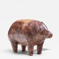 Dimitri Omersa Dimitri Omersa Mid Century English Leather Pig Ottoman - 4595732