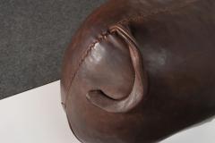 Dimitri Omersa Vintage Leather Pig Footstool by Dimitri Omersa for Abercrombie and Fitch - 4581254