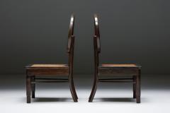 Dining Chairs with Cane Circle Backs Early 20th Century - 2913991