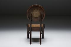 Dining Chairs with Cane Circle Backs Early 20th Century - 2914045