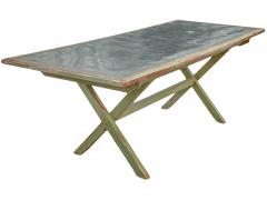 Dining Table With Metal Top - 4480611