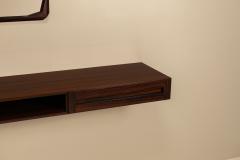 Dino Cavalli Hanging Console and Mirror by Dino Cavalli for Tredici Italy 1960s - 4419824