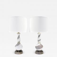 Dino Martens Dino Martens Pair of Hand Blown Glass Table Lamps 1950s - 1919754