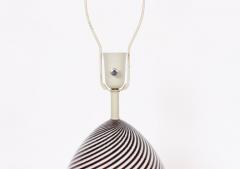 Dino Martens Dino Martens for Aureliano Toso Cranberry Twist Table Lamp on Tripod Base - 1583108