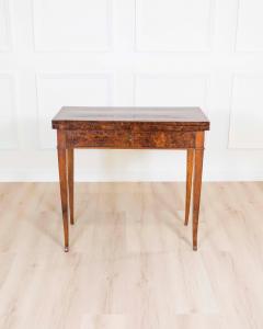 Directoire 1800 Walnut Burl Gaming Table - 4615073