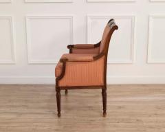 Directoire Period Marquise Armchair in Solid Mahogany Late 18th Century - 4507189