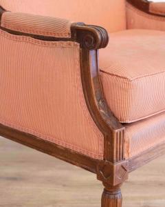 Directoire Period Marquise Armchair in Solid Mahogany Late 18th Century - 4507264