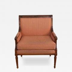 Directoire Period Marquise Armchair in Solid Mahogany Late 18th Century - 4508361